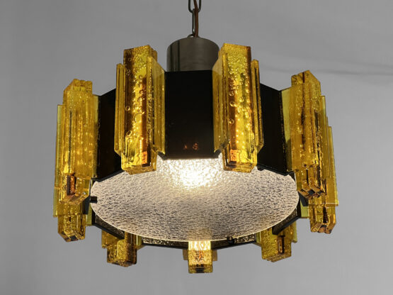 Acrylic pendant light/chandelier by Claus Bolby for CEBO Industri. Denmark 1960s - Image 6