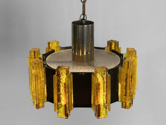 Acrylic pendant light/chandelier by Claus Bolby for CEBO Industri. Denmark 1960s - Image 2