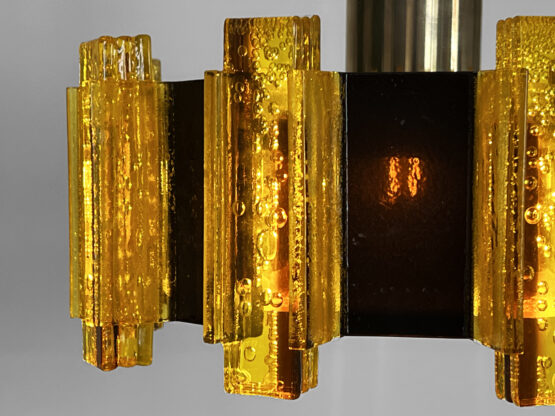 Acrylic pendant light/chandelier by Claus Bolby for CEBO Industri. Denmark 1960s - Image 7