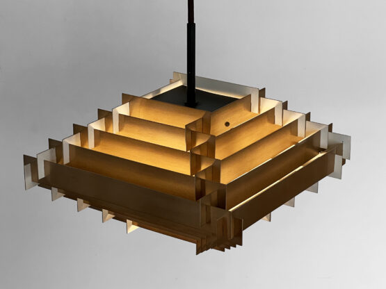 Aluminum pendant light by Hans Følsgaard Elektro A/S. Denmark 1960s. - Image 8