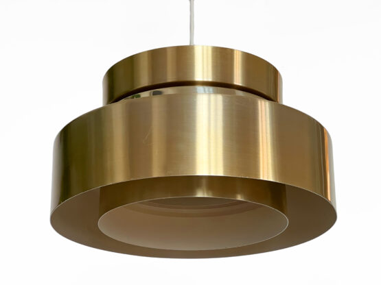 Golden pendant light by Carl Thore for Granhaga Metall. Sweden 1970s - Image 3
