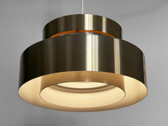 Golden pendant light by Carl Thore for Granhaga Metall. Sweden 1970s - Image 4