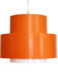 Pendant light "Cylindus" by Uno and Östen Kristiansson for Luxus. Sweden 1970s