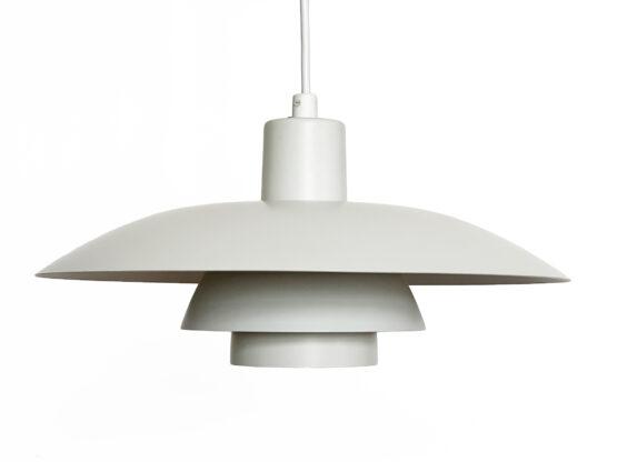 White pendant light PH 4/3 by Poul Henningsen for Louis Poulsen. Denmark 1980s