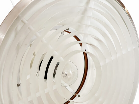 Copper colored aluminium pendant light by Carl Thore for Granhaga Metall. Sweden 1970s - Image 9
