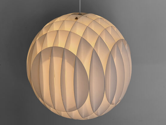 Large acrylic pendant light "Typ 5095" by Lyktan Bankeryds belysning. Sweden 1970s - Image 7
