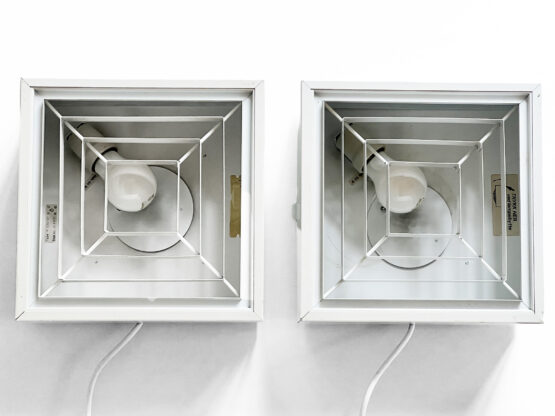 Pair of ceiling light fixtures by Lyfa. Denmark 1970s. - Image 6