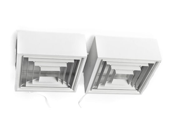 Pair of ceiling light fixtures by Lyfa. Denmark 1970s. - Image 7
