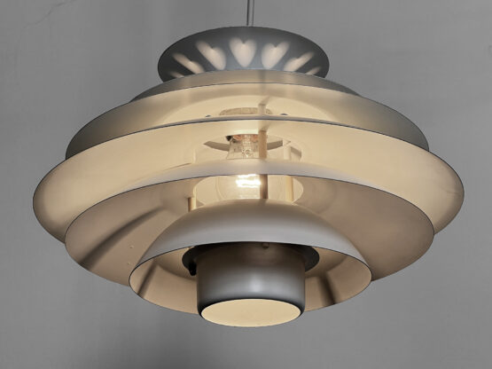 Large multilayered pendant light by Design Light A/S. Denmark 1970s - Image 5