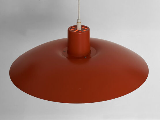 Red pendant light PH 4/3 by Poul Henningsen for Louis Poulsen. Denmark 1970s - Image 7