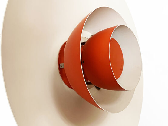 Red pendant light PH 4/3 by Poul Henningsen for Louis Poulsen. Denmark 1970s - Image 10