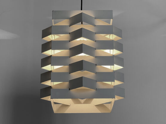 Pendant light Oktav rare XL version by Esman & Jensen for Nordisk Solar Compagni. Denmark 1960s - Image 6