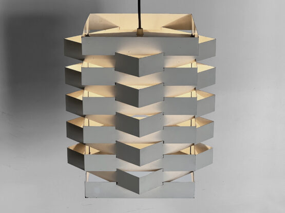 Pendant light Oktav rare XL version by Esman & Jensen for Nordisk Solar Compagni. Denmark 1960s - Image 9