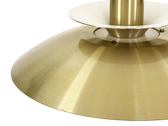 Golden multi layered pendant light by E.S. Horn. Denmark 1970s - Image 8