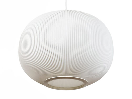 Pearl shade pendant light by Lars Schiøler for Hoyrup Light. Denmark 1960s - Image 4