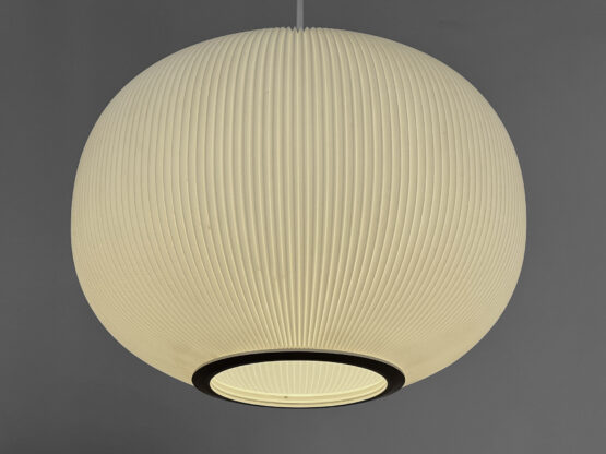Pearl shade pendant light by Lars Schiøler for Hoyrup Light. Denmark 1960s - Image 5