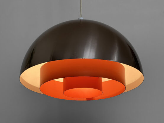 Pendant light "Milieu" , pink copper version by Jo Hammerborg for Fog & Mørup. Denmark 1970s - Image 5