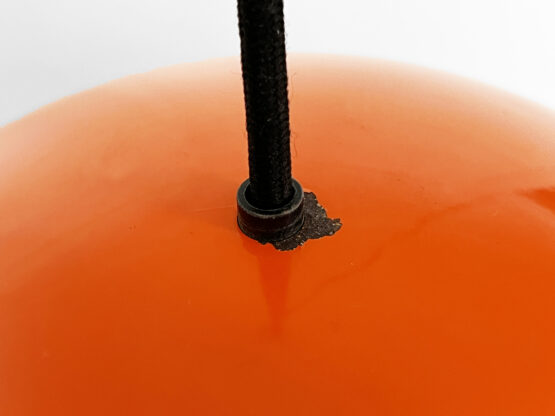 Pendant light "Milieu" , orange version by Jo Hammerborg for Fog & Mørup. Denmark 1970s - Image 11
