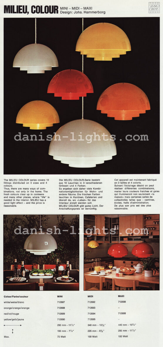 Pendant light "Milieu" , pink copper version by Jo Hammerborg for Fog & Mørup. Denmark 1970s - Image 10
