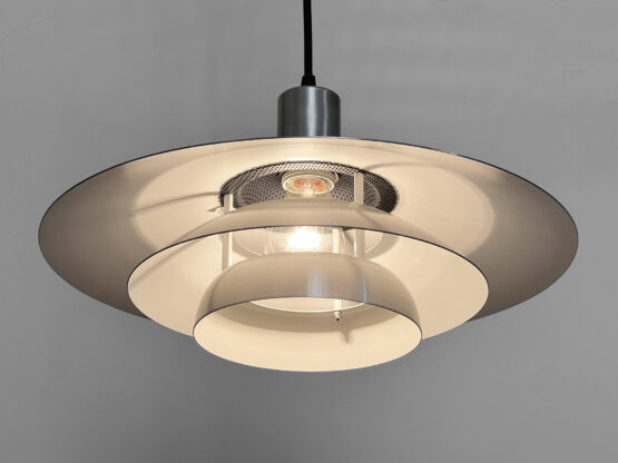 Multi layered pendant light by Kurt Wiborg for Jeka Lamper. Denmark 1970s - Image 5
