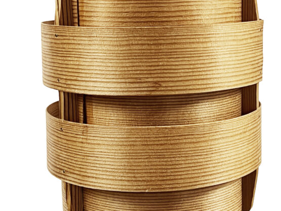 Pine veneer table lamp "B 148" by Hans-Agne Jakobsson for Ellysett AB, Markaryd. Sweden 1960s - Image 9