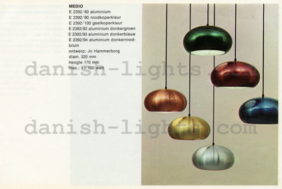 Pendant light "Medio" by Jo Hammerborg for Fog & Mørup. Denmark 1960s - Image 12