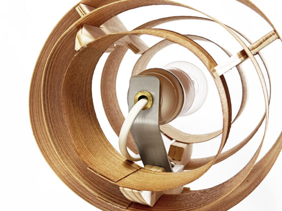 Pair of larch veneer wall lights, sconces by Fredrik Hagblom. France 2024 - Image 15