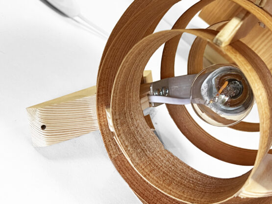 Pair of larch veneer wall lights, sconces by Fredrik Hagblom. France 2024 - Image 16