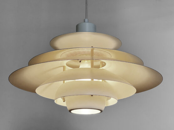Multi layered pendant light 1039 by Kurt Wiborg for Jeka Metall. Denmark 1970s - Image 5