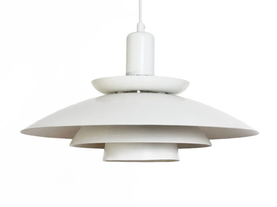 Large multi layered pendant light by Kurt Wiborg for Jeka Metall. Denmark 1970s