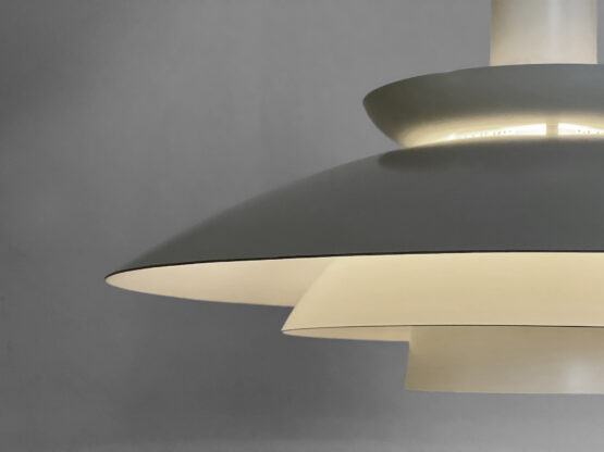 Large multi layered pendant light by Kurt Wiborg for Jeka Metall. Denmark 1970s - Image 9
