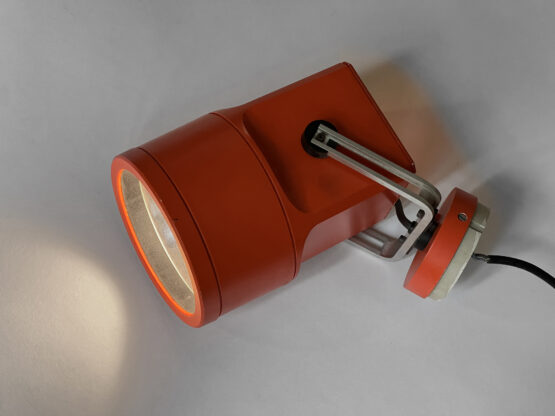 Orange spotlight "Unispot" by Bent Boysen for Louis Poulsen. Denmark 1970s - Image 3