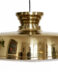 Large brass pendant light. Sweden 1960s
