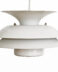 Medium size multi layered pendant light by Kurt Wiborg for Jeka Metaltryk. Denmark 1970s