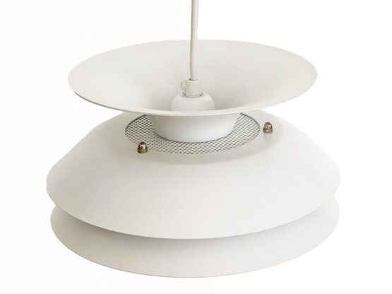 Medium size multi layered pendant light by Kurt Wiborg for Jeka Metaltryk. Denmark 1970s - Image 6