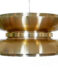 Golden pendant light by Carl Thore for Granhaga Metall. Sweden 1970s